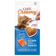   Catit Creamy salmon&prawns - jutalomfalat krém (garnélás) macskák részére (4x10g)