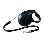   Flexi New Classic zsinóros automata póráz M 8m 20kg-ig fekete