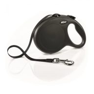  Flexi New Classic szalagos automata póráz 8M 50kg-ig, fekete