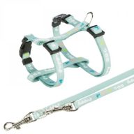   Hám Pórázzal Junior&Puppy M–L: 27–45 cm/10 mm, 2.00 m, Menta