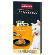   Animonda Feinsten with Chicken + Cat grass Snack-Cream (csirke+macskafű) 6x15g