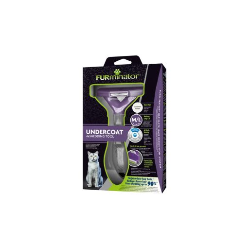 FURminator aljszőrkefe M/L - rövid szőrű, nagytestű macskáknak