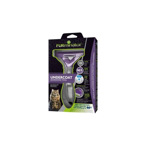 FURminator aljszőrkefe M/L - hosszú szőrű, nagytestű macskáknak