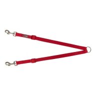 Póráz Premium Kettős vezető  XS-S: 40-70 cm/10 mm, Piros