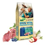   Dog Vital Hipoallergén Puppy&Junior All breed Bárány, Alma és Áfonya - Kimérve (1 kg)