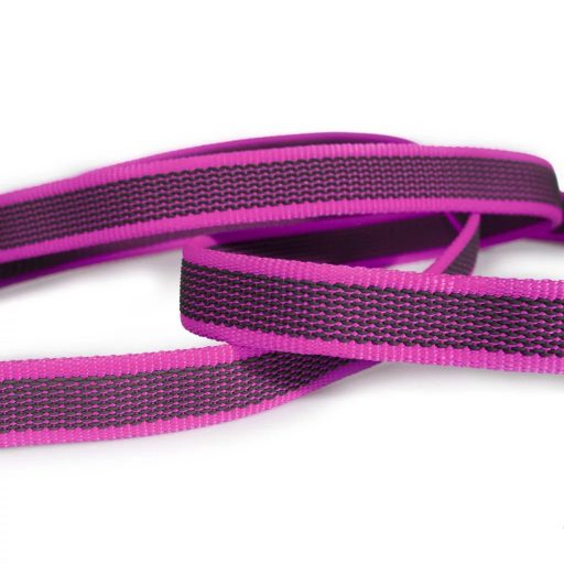 Julius-K9 Color&Gray gumírozott póráz, pink-szürke - 20mm/1,2m