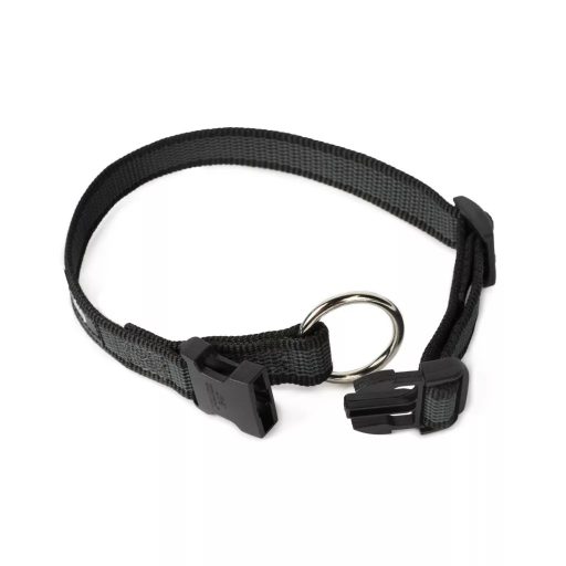Julius-K9 Color&Gray nyakörv, 20mm/27-42cm - fekete-szürke