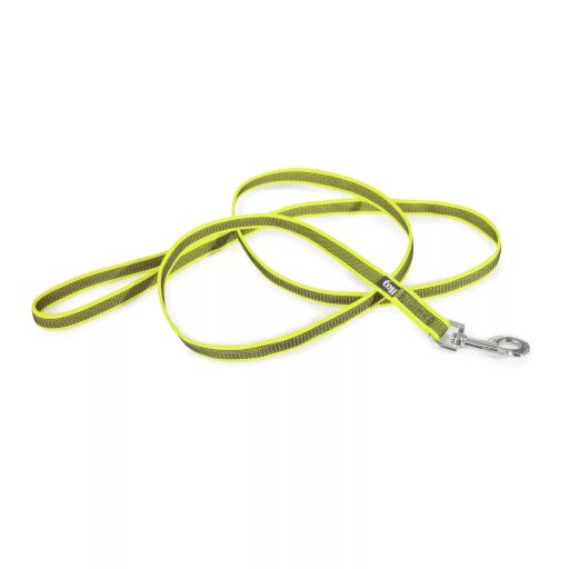 Julius-K9 Color&Gray gumírozott póráz, neon-szürke - 14mm/1,2m