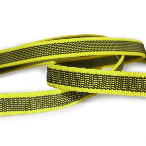 Julius-K9 Color&Gray gumírozott póráz, neon-szürke - 14mm/1,2m
