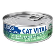   Cat Vital konzerv mousse báránnyal és csirkével felnőtt macskáknak 85g