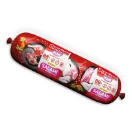   Premium Plus kutya, macska szalámi kacsahússal és zöldségekkel 800g - 88% hús