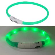LED vágható világítós nyakörv piros - 50 cm