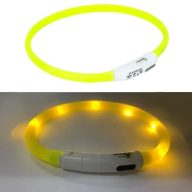 LED vágható világítós nyakörv piros - 70 cm