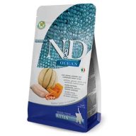   N&D Ocean Cat tőkehal,garnéla,sütőtök&sárgadinnye Kitten 1,5kg